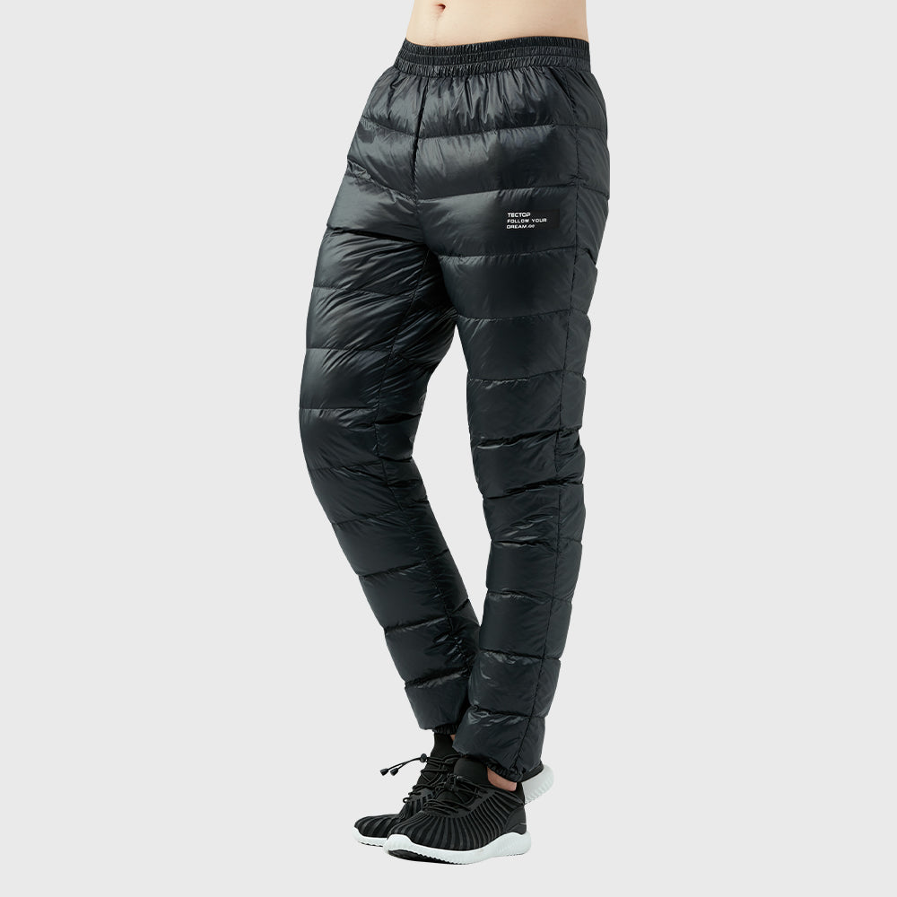 Winter Warm Utility Down Pants - High Waisted Snow Trousers