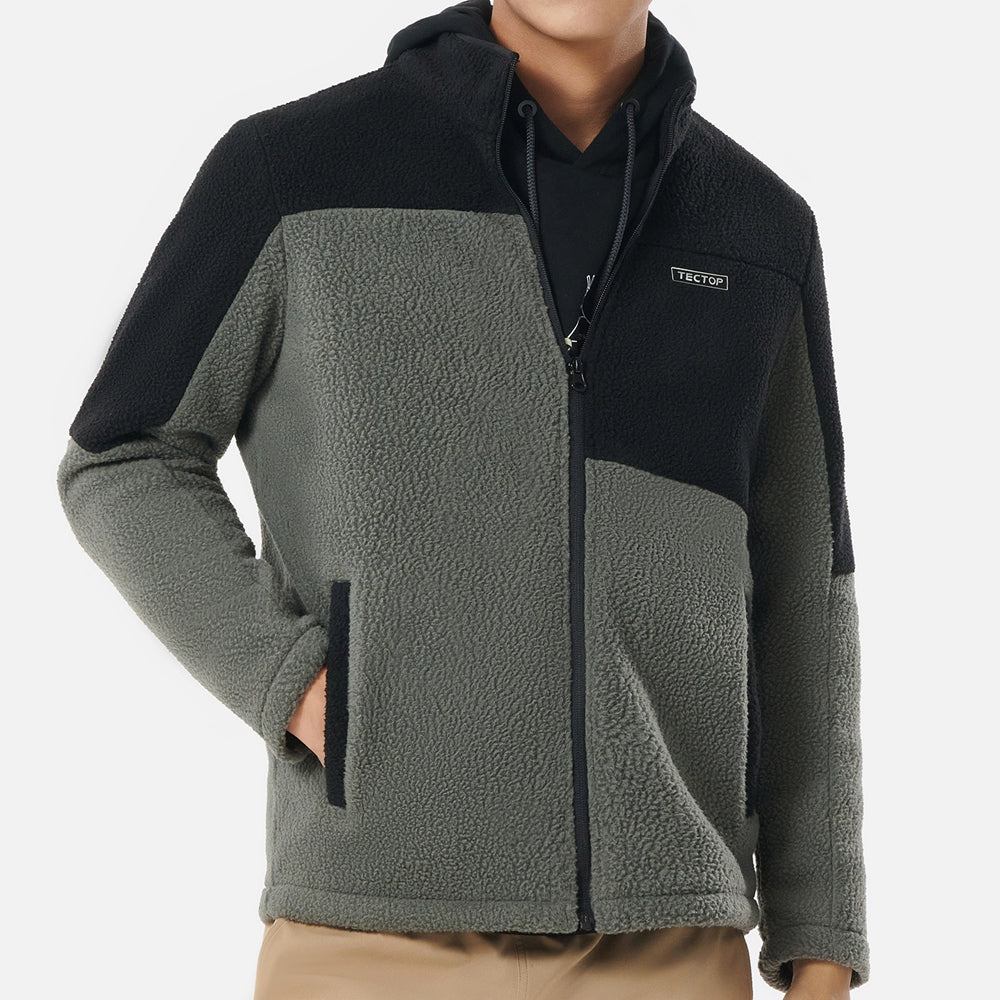 Men's Fleece Jacket Zipper Outdoor Warmth