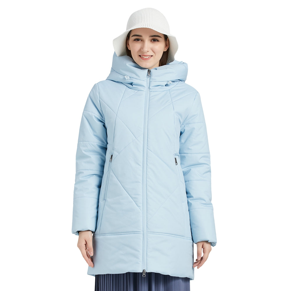 Women's Winter Warm Cotton Jacket Long Waterproof Snow Coat