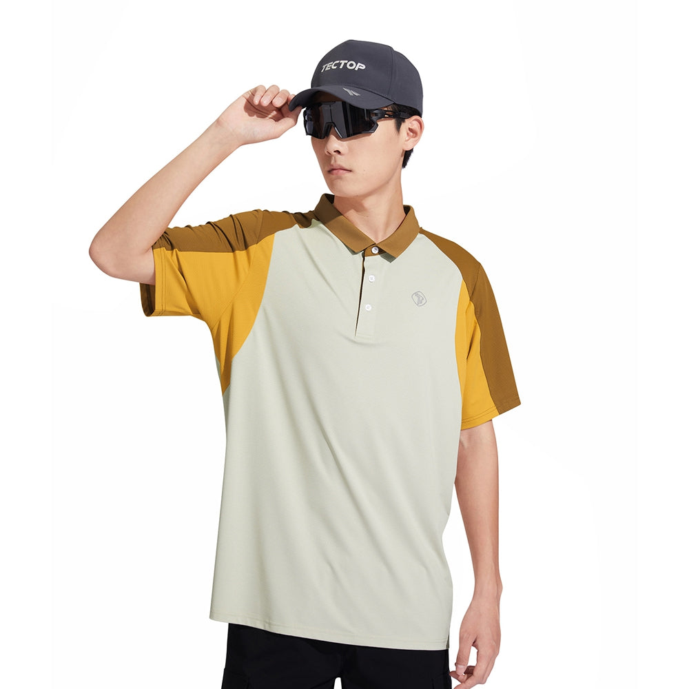 Men's polo shirts quick drying sports short sleeve moisture wicking